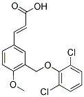 (2E)-3-(3-[(2,6-DICHLOROPHENOXY)METHYL]-4-METHOXYPHENYL)-2-PROPENOIC ACID Struktur