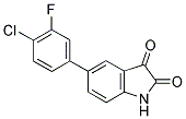 5-(4-CHLORO-3-FLUOROPHENYL)-1H-INDOLE-2,3-DIONE Struktur