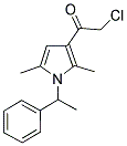 2-CHLORO-1-[2,5-DIMETHYL-1-(1-PHENYLETHYL)-1H-PYRROL-3-YL]ETHANONE Struktur