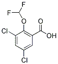 3,5-DICHLORO-2-(DIFLUOROMETHOXY)BENZOIC ACID Struktur