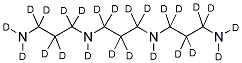 N,N'-BIS(3-AMINOPROPYL)-1,3-PROPANEDIAMINE-D24 Struktur