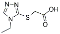 (4-ETHYL-4 H-[1,2,4]TRIAZOL-3-YLSULFANYL)-ACETIC ACID Struktur