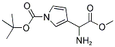 3-(AMINO-METHOXYCARBONYL-METHYL)-PYRROLE-1-CARBOXYLIC ACID TERT-BUTYL ESTER Struktur