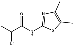 2-BROMO-N-(4,5-DIMETHYL-THIAZOL-2-YL)-PROPIONAMIDE Struktur