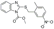 METHYL 2-(2-METHYL-5-NITROBENZYLTHIO)-1H-BENZO[D]IMIDAZOLE-1-CARBOXYLATE Struktur