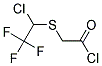 [(1-CHLORO-2,2,2-TRIFLUOROETHYL)THIO]ACETYL CHLORIDE Struktur