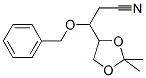 3-BENZYLOXY-3-(2,2-DIMETHYL-[1,3]DIOXOLAN-4-YL)-PROPIONITRILE Struktur