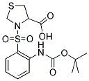 3-(2-TERT-BUTOXYCARBONYLAMINO-BENZENESULFONYL)-THIAZOLIDINE-4- CARBOXYLIC ACID Struktur