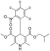 NISOLDIPINE-D4 (2-NITROPHENYL-D4) Struktur