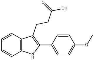 3-[2-(4-METHOXYPHENYL)-1H-INDOL-3-YL]PROPANOIC ACID Struktur