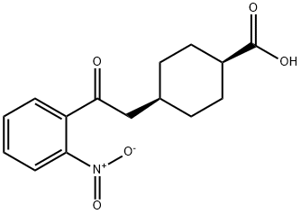 CIS-4-[2-OXO-2-(2-NITROPHENYL)ETHYL]CYCLOHEXANE-1-CARBOXYLIC ACID Struktur