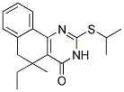 5-ETHYL-2-(ISOPROPYLTHIO)-5-METHYL-5,6-DIHYDROBENZO[H]QUINAZOLIN-4(3H)-ONE Struktur