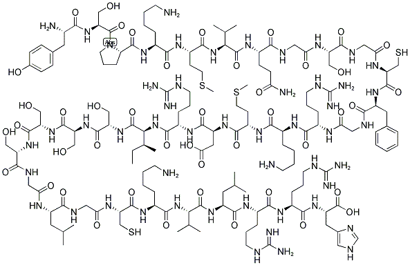 TYR-SER-PRO-LYS-MET-VAL-GLN-GLY-SER-GLY-CYS-PHE-GLY-ARG-LYS-MET-ASP-ARG-ILE-SER-SER-SER-SER-GLY-LEU-GLY-CYS-LYS-VAL-LEU-ARG-ARG-HIS Struktur