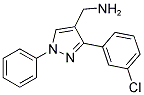 [3-(3-CHLOROPHENYL)-1-PHENYL-1H-PYRAZOL-4-YL]METHYLAMINE Struktur