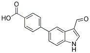 4-(3-FORMYL-1H-INDOL-5-YL)BENZOIC ACID Struktur