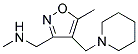 N-METHYL-1-[5-METHYL-4-(PIPERIDIN-1-YLMETHYL)ISOXAZOL-3-YL]METHANAMINE Struktur