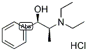 (-)-ERYTHRO-N, N-DIETHYLNOREPHEDRINE HYDROCHLORIDE Struktur