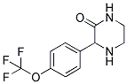 3-(4-TRIFLUOROMETHOXY-PHENYL)-PIPERAZIN-2-ONE Struktur