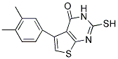 5-(3,4-DIMETHYLPHENYL)-2-MERCAPTOTHIENO[2,3-D]PYRIMIDIN-4(3H)-ONE Struktur