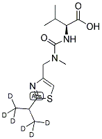 N-[[N-METHYL-N-[(2-ISOPROPYL-1,1,1,3,3,3-D6)-4-THIAZOLYL]METHYL]AMINO]CARBONYL-L-VALINE CARBOXYLIC ACID Struktur