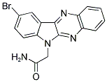 2-(9-BROMO-6H-INDOLO[2,3-B]QUINOXALIN-6-YL)ACETAMIDE Struktur