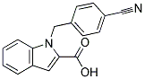 -(4-CYANOBENZYL)-1H-INDOLE-2-CARBOXYLIC ACID Struktur