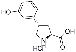 (+/-)-TRANS-4-(3-HYDROXYPHENYL)PYRROLIDINE-3-CARBOXYLIC ACID HYDROCHLORIDE Struktur