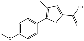 5-(4-METHOXY-PHENYL)-4-METHYL-THIOPHENE-2-CARBOXYLIC ACID Struktur