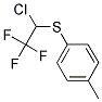 1-[(1-CHLORO-2,2,2-TRIFLUOROETHYL)THIO]-4-METHYLBENZENE Struktur