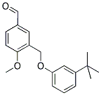 3-[(3-TERT-BUTYLPHENOXY)METHYL]-4-METHOXYBENZALDEHYDE Struktur