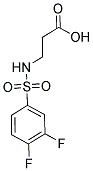 3-[[(3,4-DIFLUOROPHENYL)SULFONYL]AMINO]PROPANOIC ACID Struktur