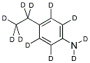 4-ETHYLANILINE-D11 Struktur