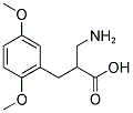 2-AMINOMETHYL-3-(2,5-DIMETHOXY-PHENYL)-PROPIONIC ACID Struktur