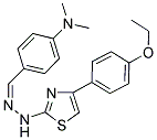 4-(DIMETHYLAMINO)BENZALDEHYDE [4-(4-ETHOXYPHENYL)-1,3-THIAZOL-2-YL]HYDRAZONE Struktur