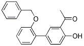 1-[2'-(BENZYLOXY)-4-HYDROXY[1,1'-BIPHENYL]-3-YL]ETHANONE Struktur