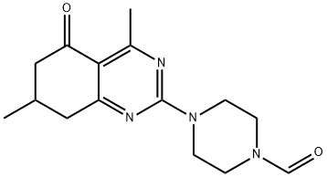 4-(4,7-DIMETHYL-5-OXO-5,6,7,8-TETRAHYDROQUINAZOLIN-2-YL)PIPERAZINE-1-CARBALDEHYDE Struktur