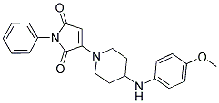 3-[4-(4-METHOXYANILINO)-1-PIPERIDINYL]-1-PHENYL-1H-PYRROLE-2,5-DIONE Struktur