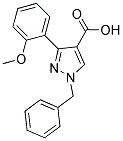 1-BENZYL-3-(2-METHOXYPHENYL)-1H-PYRAZOLE-4-CARBOXYLIC ACID Struktur