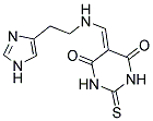 5-({[2-(1H-IMIDAZOL-4-YL)ETHYL]AMINO}METHYLENE)-2-THIOXODIHYDROPYRIMIDINE-4,6(1H,5H)-DIONE Struktur