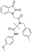 2-[[2-(2,3-DIOXO-2,3-DIHYDRO-1H-INDOL-1-YL)ACETYL](4-METHYLBENZYL)AMINO]-N-(4-METHOXYPHENYL)-2-METHYLPROPANAMIDE Struktur