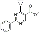 METHYL-2-PHENYL-4-CYCLOPROPYL-5-PYRIMIDINE CARBOXYLATE Struktur