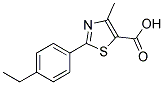 2-(4-ETHYLPHENYL)-4-METHYL-1,3-THIAZOLE-5-CARBOXYLIC ACID Struktur