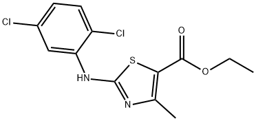 ETHYL 2-(2,5-DICHLORO-PHENYLAMINO)-4-METHYL-THIAZOLE-5-CARBOXYLATE Struktur