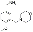 4-METHOXY-3-(4-MORPHOLINYLMETHYL)BENZYLAMINE Struktur