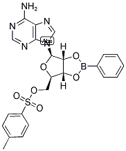 5'-TOSYLADENOSINE-2',3'-O-PHENYLBORONATE Struktur