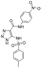 5-{[(4-METHYLPHENYL)SULFONYL]AMINO}-N-(4-NITROPHENYL)-1H-1,2,3-TRIAZOLE-4-CARBOXAMIDE Struktur