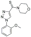 4-{[1-(2-METHOXYPHENYL)-1H-1,2,3-TRIAZOL-4-YL]CARBONOTHIOYL}MORPHOLINE Struktur