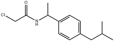 2-CHLORO-N-[1-(4-ISOBUTYLPHENYL)ETHYL]ACETAMIDE Struktur