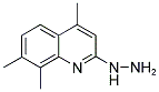 2-HYDRAZINO-4,7,8-TRIMETHYLQUINOLINE Struktur