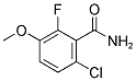 6-CHLORO-2-FLUORO-3-METHOXYBENZAMIDE Struktur